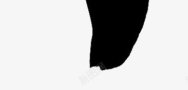 黑色的毛笔笔触合成笔刷png免抠素材_新图网 https://ixintu.com 合成 实心点 毛笔 笔触 运笔 黑色