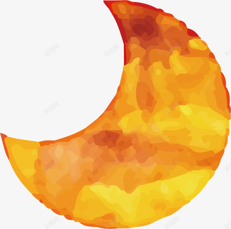 橘黄色的月亮png免抠素材_新图网 https://ixintu.com png图形 png装饰 手绘 月亮 橘黄色 装饰