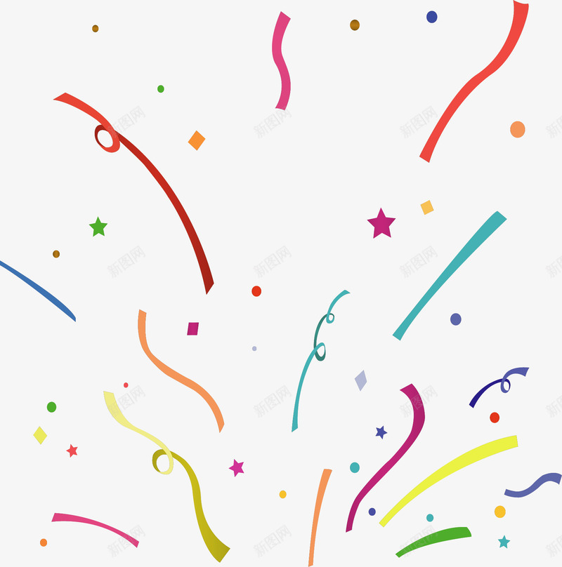 节日庆祝飞舞彩带矢量图ai免抠素材_新图网 https://ixintu.com 庆祝彩带 彩带 矢量png 节日庆祝 节日彩带 飞舞彩带 矢量图