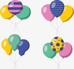 庆祝节日装饰气球矢量图素材