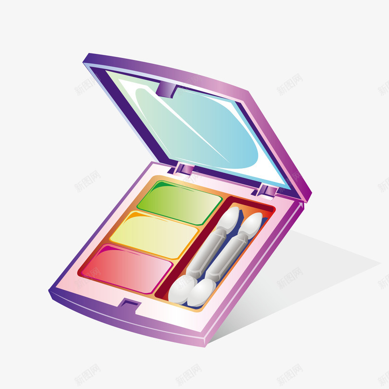 彩色眼影盘绘画矢量图ai免抠素材_新图网 https://ixintu.com 彩色 眼影盘 素材 绘画 矢量图
