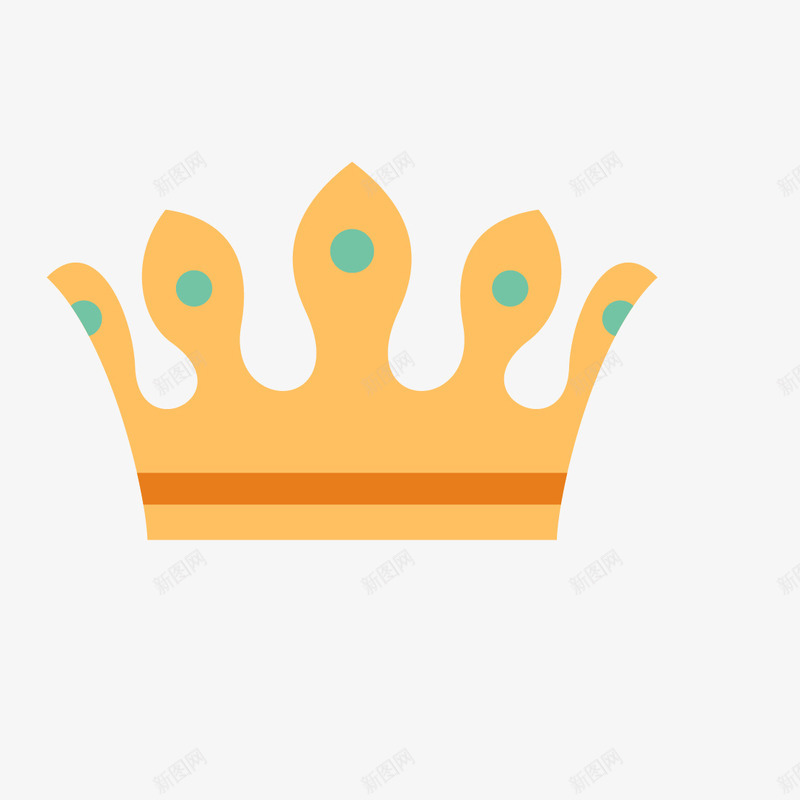 皇冠png免抠素材_新图网 https://ixintu.com 圣诞节元素 手绘皇冠 橙色的皇冠 皇冠矢量图