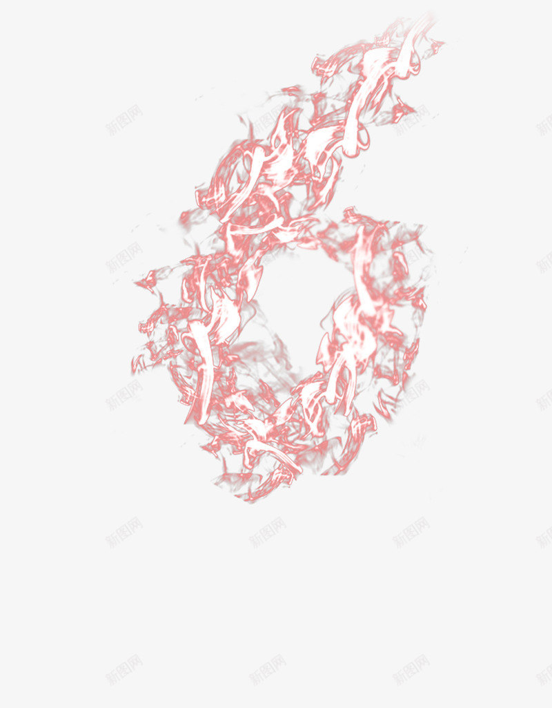 创意数字6火焰字png免抠素材_新图网 https://ixintu.com 创意 创意数字 数字 火焰 火焰字