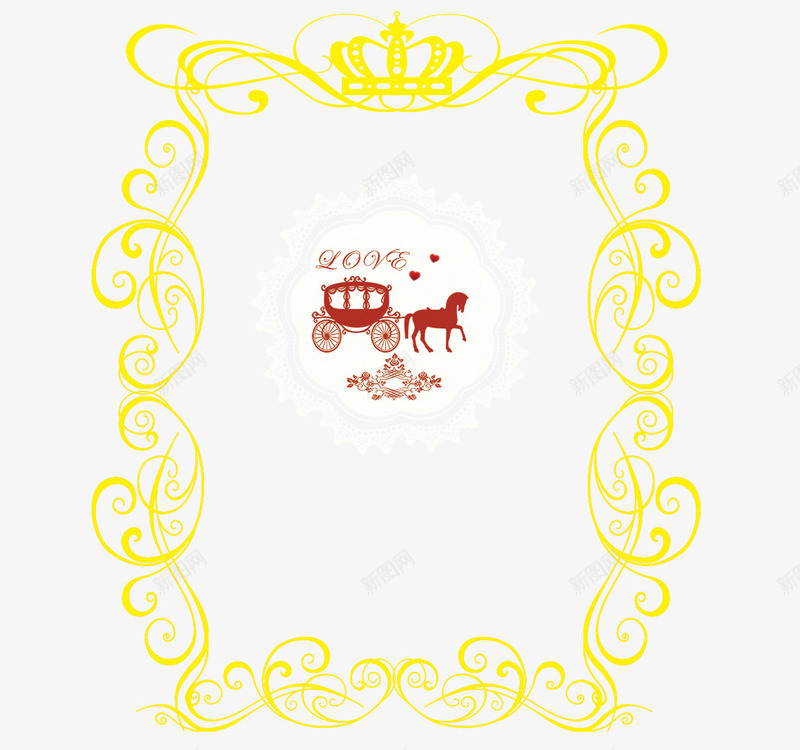 金色皇冠花边png免抠素材_新图网 https://ixintu.com nbs 宫廷边框 欧式花纹 皇冠 皇冠边框 皇室边框 皇家边框 花纹边框 边框 边框矢量图 边框设计