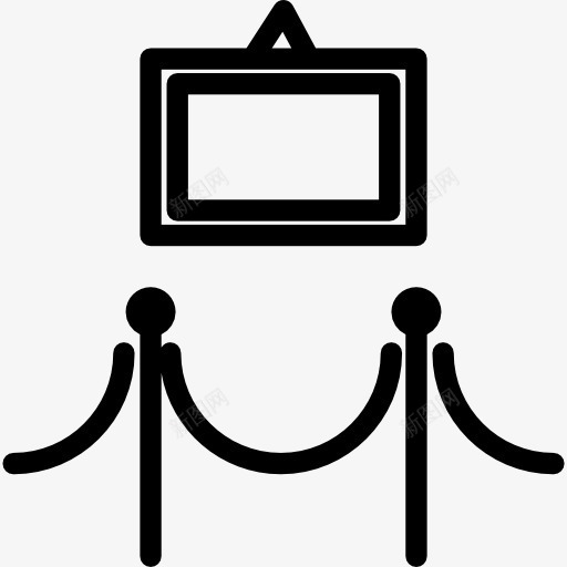 绘画展览在美术馆图标png_新图网 https://ixintu.com 博物馆 展示 展览 绘画 美术 艺术 艺术展览