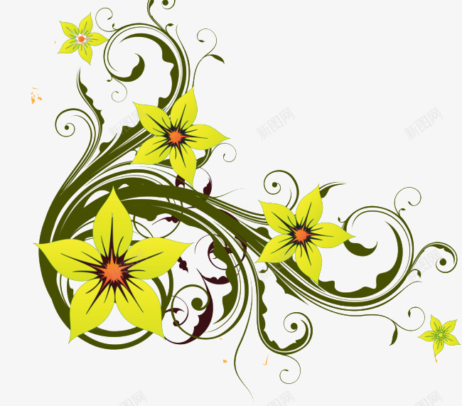 欧式花朵花纹png免抠素材_新图网 https://ixintu.com 古典 古典花纹 手绘花朵 手绘花纹 挂角 欧式复古 欧式花纹 移门花纹 精美花纹 背景 花纹 花纹背景 花藤 边框