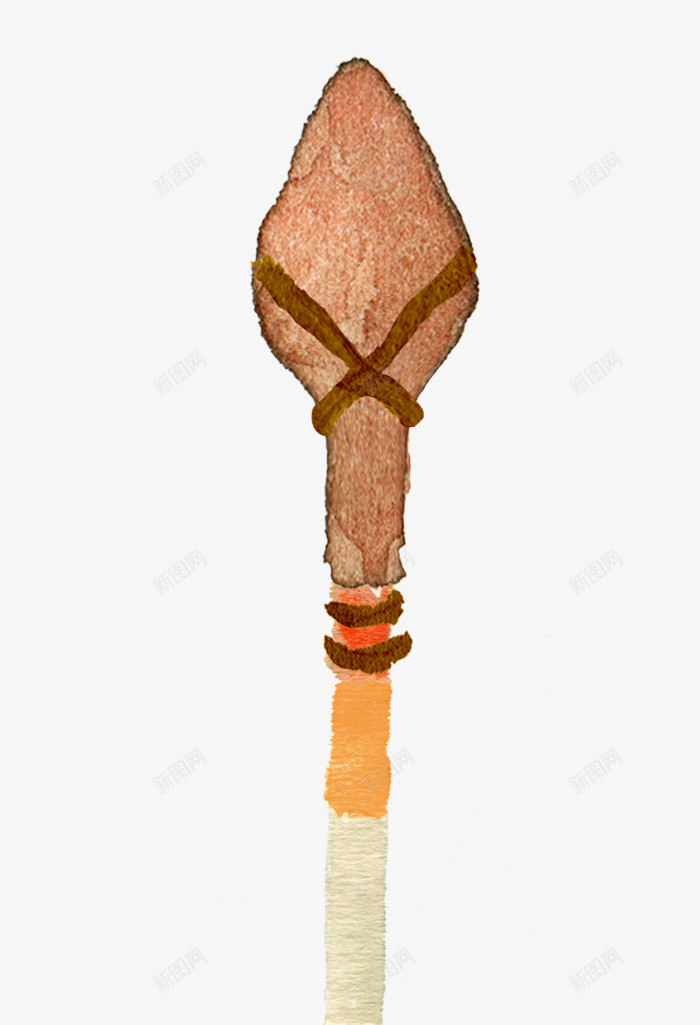 水彩绘画标枪石矛png免抠素材_新图网 https://ixintu.com 标枪 水彩 石矛 绘画