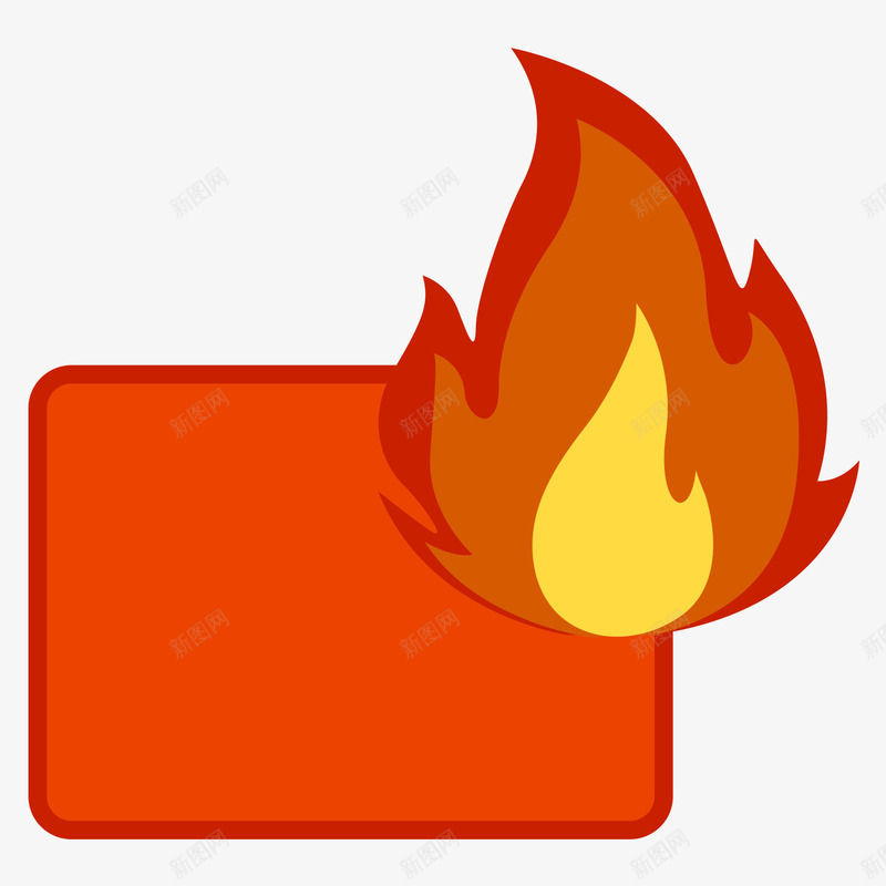 红色火焰框png免抠素材_新图网 https://ixintu.com 火焰 红色 边框