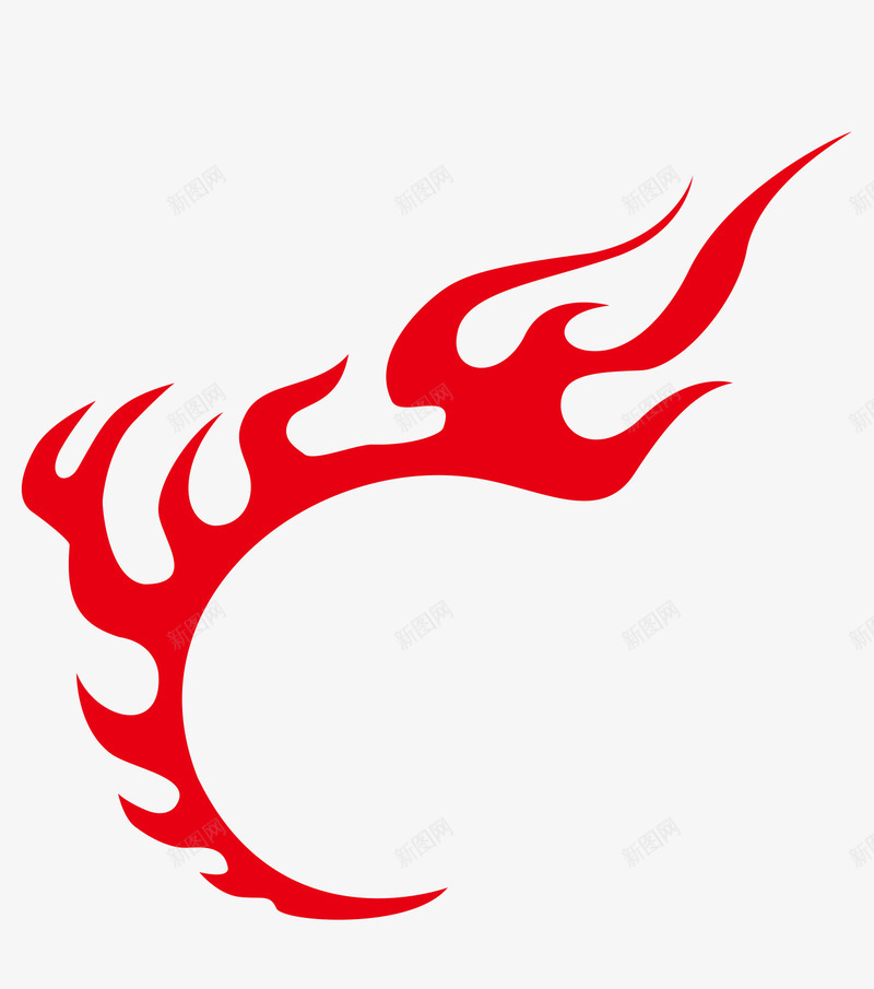 红色燃烧火焰png免抠素材_新图网 https://ixintu.com 火 火形状 火焰 火的颜色 火苗 矢量火 红色火焰 红色火苗