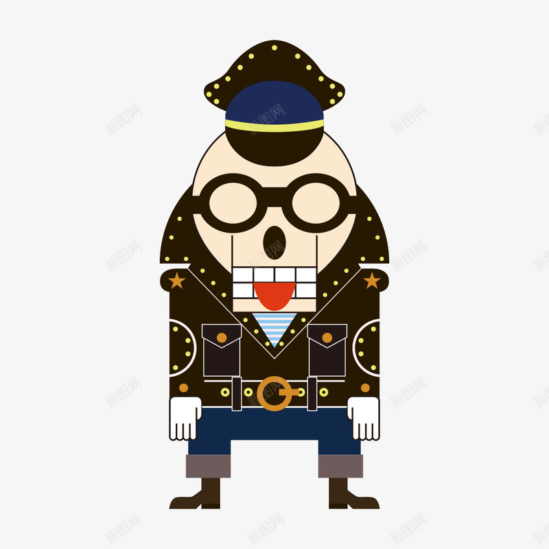 卡通人物png免抠素材_新图网 https://ixintu.com T恤印花 人物 卡通人物 怪人 插画