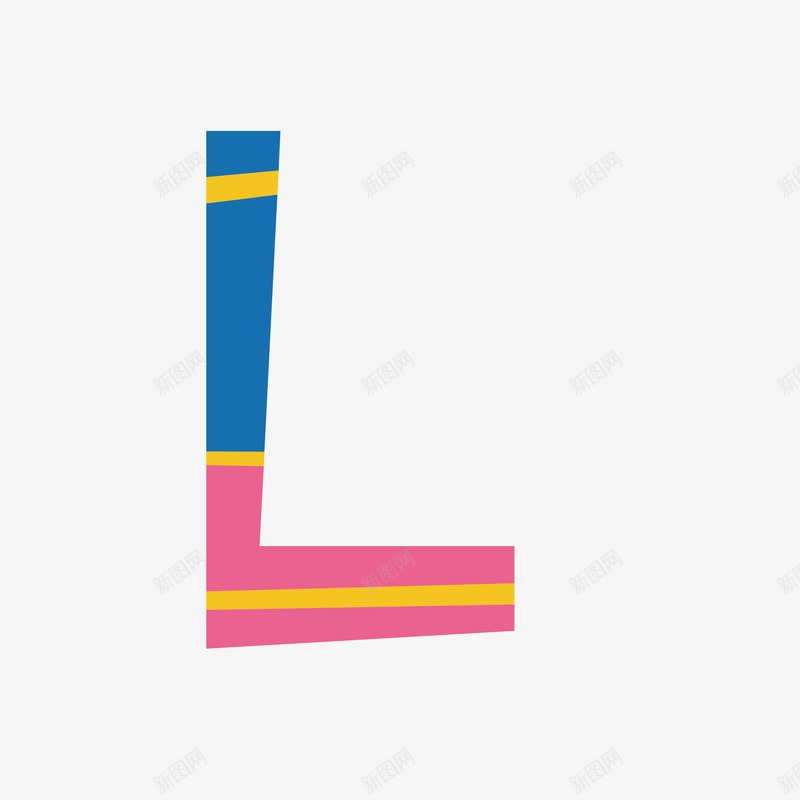 色彩拼凑英语字母Lpng免抠素材_新图网 https://ixintu.com 字体设计L 字母L 拼凑 色彩 色彩拼凑英语字母L 艺术字L 英语