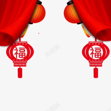 红色福字节日图标图标