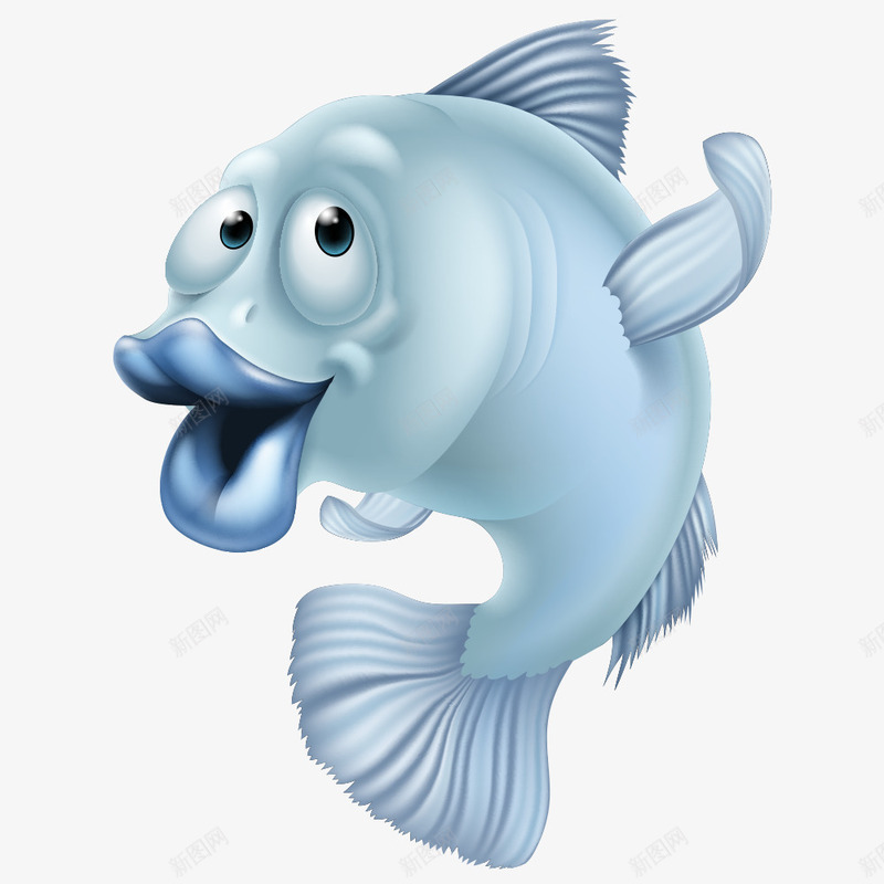 张开嘴的蓝色鱼矢量图eps免抠素材_新图网 https://ixintu.com 卡通鱼 水中生物 海洋生物 海洋鱼 海鱼 矢量鱼 蓝色鱼 鱼 鱼儿 矢量图