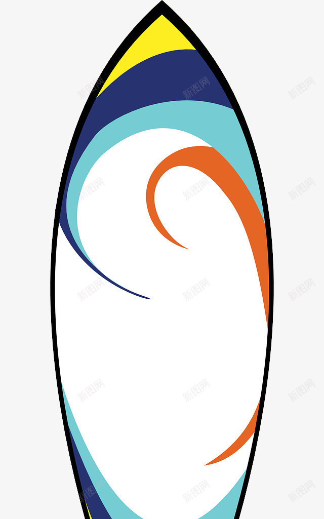 海上滑板png免抠素材_新图网 https://ixintu.com 冲浪 海洋 滑板 白色
