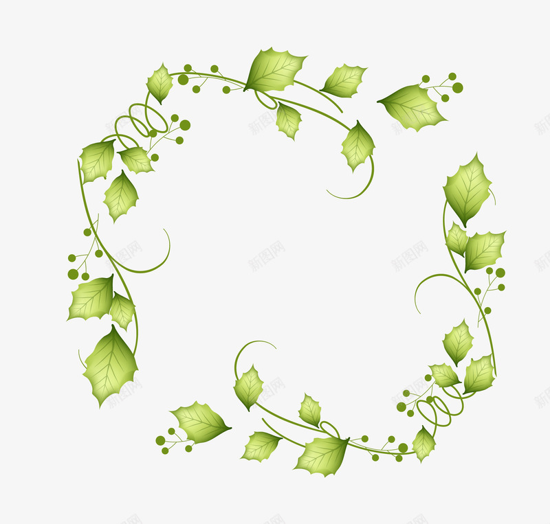 叶藤植物矢量图eps免抠素材_新图网 https://ixintu.com 卡通素材 叶藤植物 植物 植物矢量 爬藤 爬藤植物 矢量植物 花藤植物 矢量图