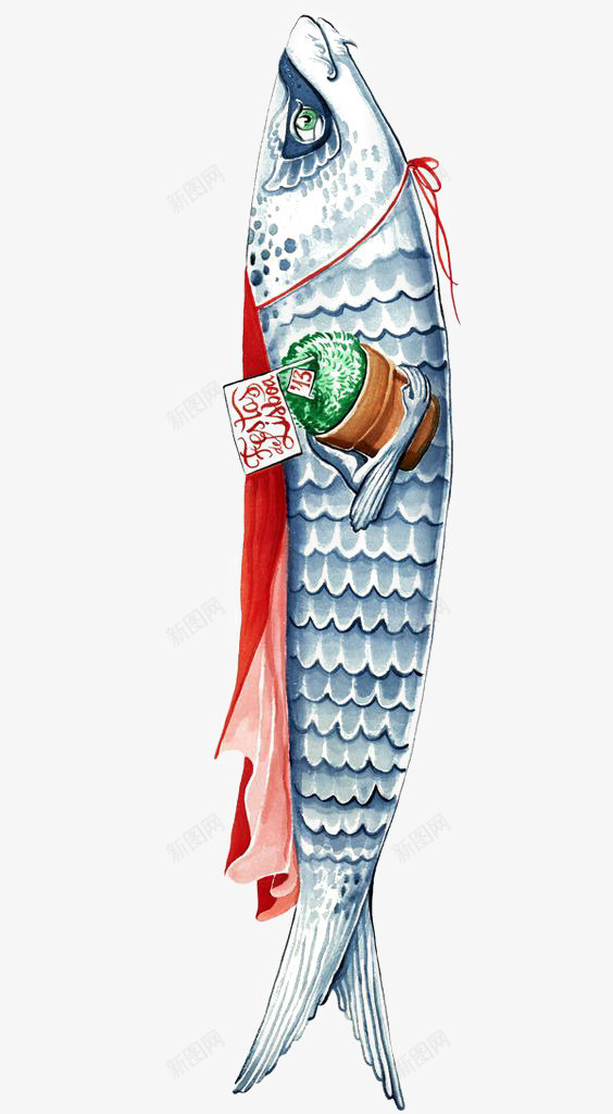 手绘沙丁鱼png免抠素材_新图网 https://ixintu.com 刀鱼 小鱼 海洋 海鲜 鱼罐头