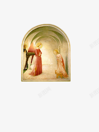 天使送爱绘画png免抠素材_新图网 https://ixintu.com 世界名画 天使 天使送爱 绘画 艺术