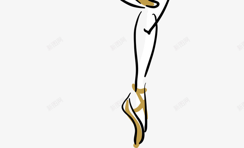 手绘跳芭蕾舞的女孩png免抠素材_新图网 https://ixintu.com 手绘女孩 画画 绘画 舞蹈 舞蹈跳舞培训班招生 跳舞 跳芭蕾舞的女孩