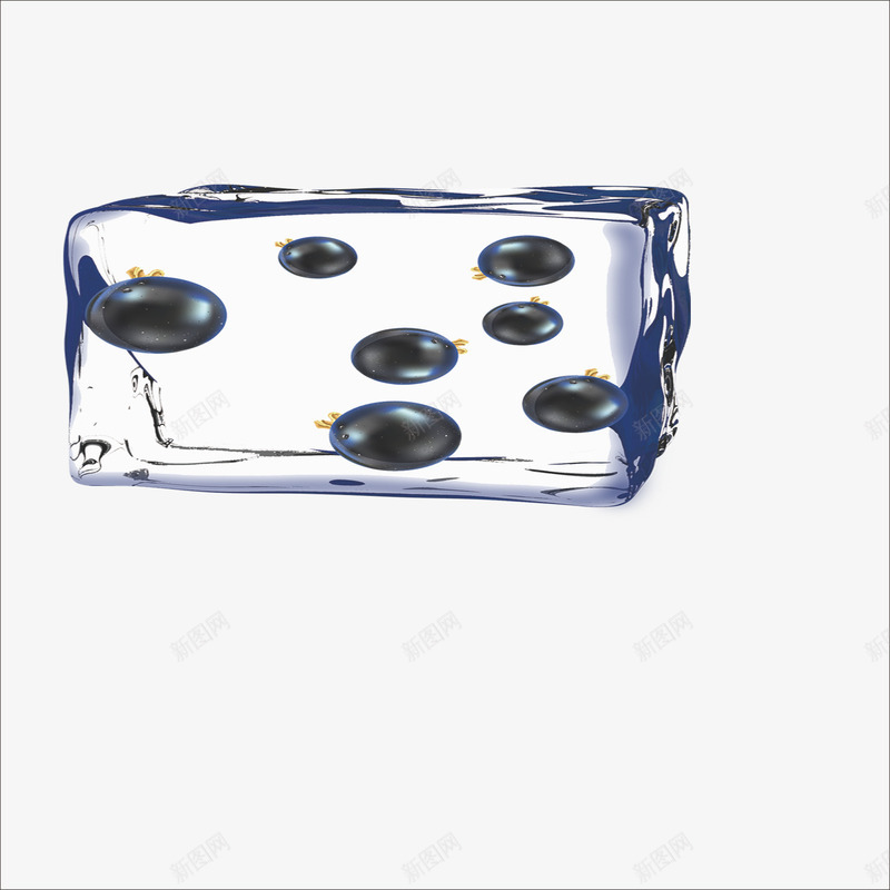 冰块png免抠素材_新图网 https://ixintu.com 冰块图片 黑点冰块
