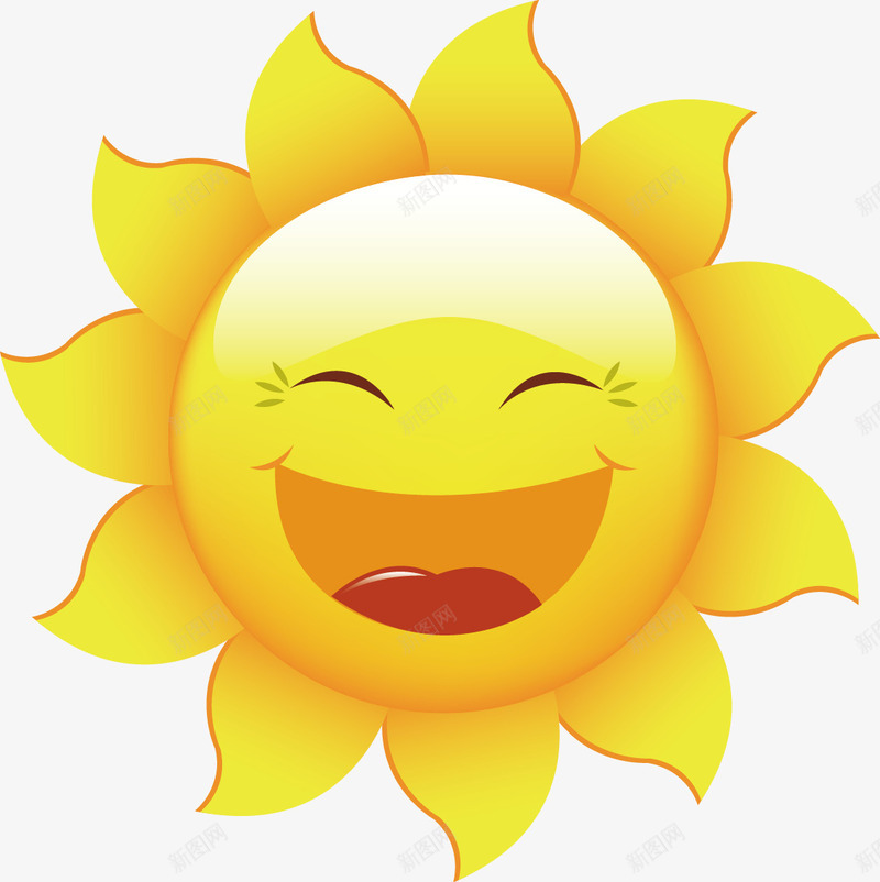 卡通精美可爱太阳矢量图ai免抠素材_新图网 https://ixintu.com 卡通 可爱 太阳 精美 矢量图