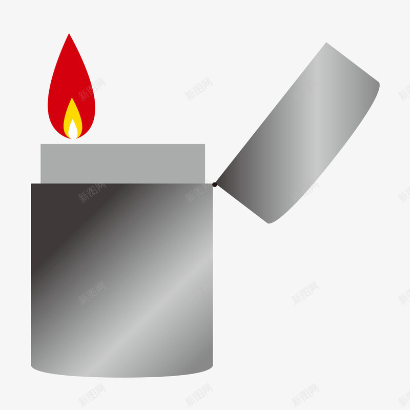 打火机png免抠素材_新图网 https://ixintu.com 打火机 火焰 素材 金属