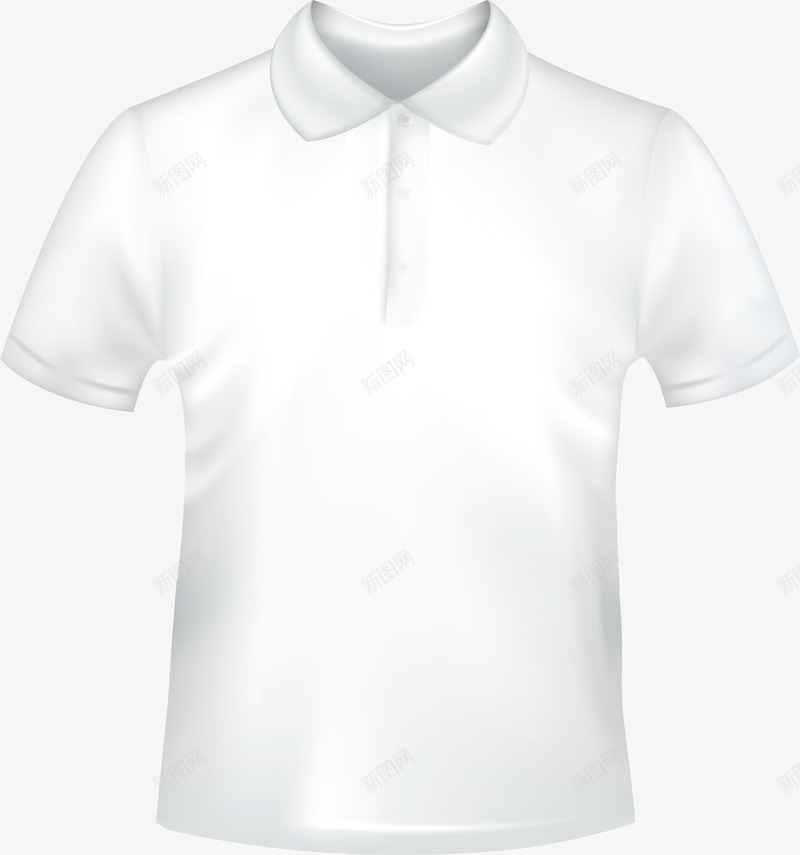 白色翻领T恤矢量图ai免抠素材_新图网 https://ixintu.com 休闲服装 创意翻领t恤 印花 时尚t恤 服装设计 白短袖 矢量图 翻领 翻领T恤 翻领休闲短袖t恤