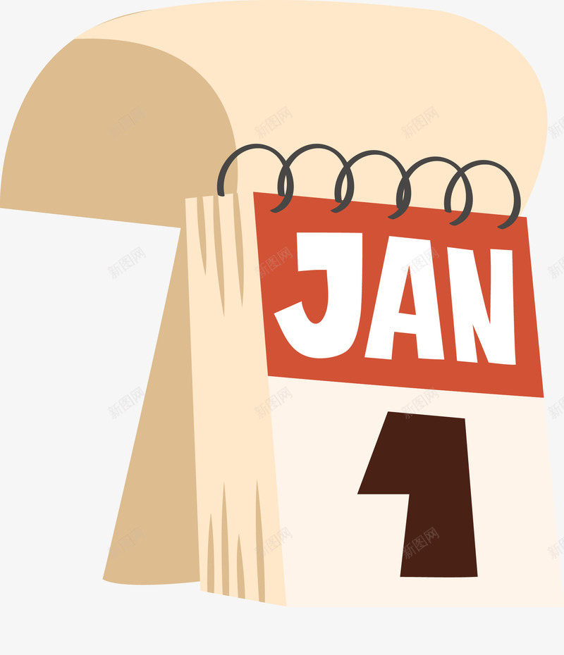 卡通狗年日历png免抠素材_新图网 https://ixintu.com 1号 2018 卡通 新年庆祝 日历 狗年