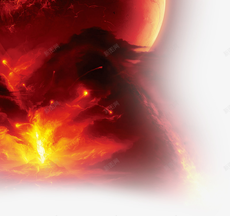 火星png免抠素材_新图网 https://ixintu.com 星空 火星 火焰