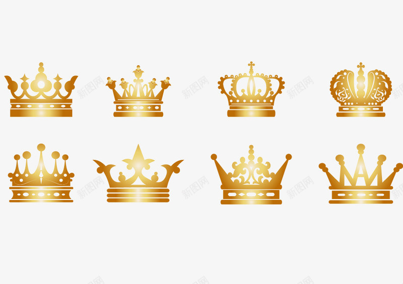 皇冠合集王冠矢量图ai免抠素材_新图网 https://ixintu.com 元素 合集 王冠 皇冠 矢量图