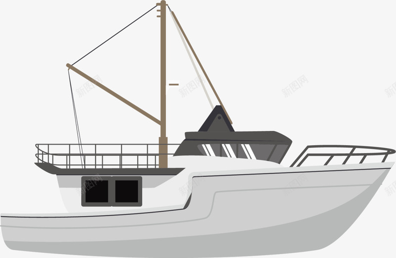 白色立体大海游轮png免抠素材_新图网 https://ixintu.com Q版白色游艇 大海 海洋 游船 白色游艇 立体游轮 装饰图案