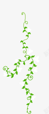 藤蔓png免抠素材_新图网 https://ixintu.com 网页可爱卡通手绘