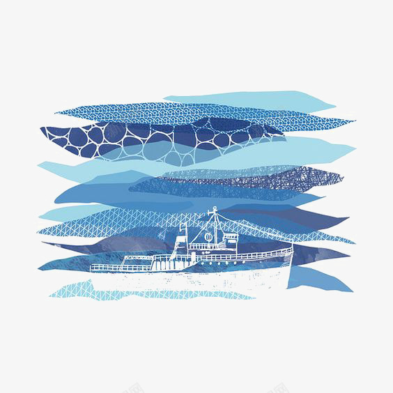 轮船图标png_新图网 https://ixintu.com 手绘轮船 海洋 海滩 航海LOGO