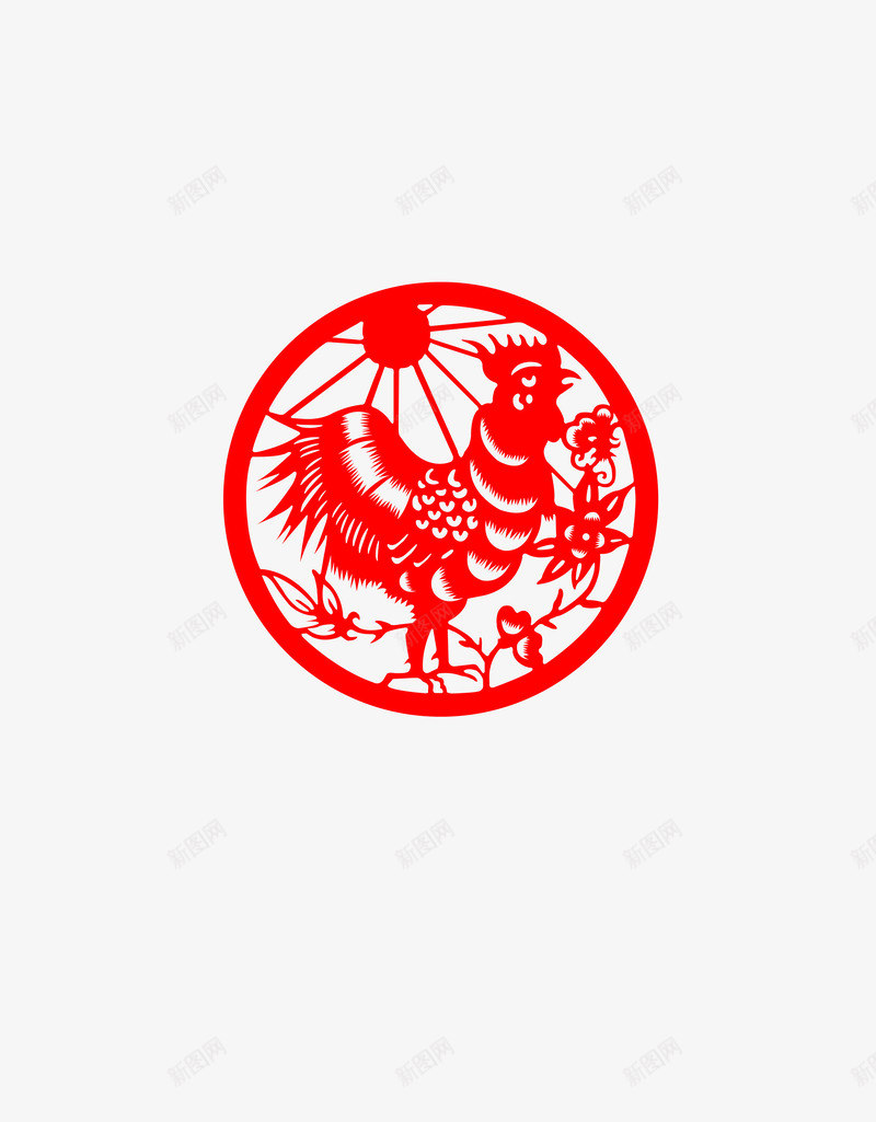 2017鸡年节日庆祝元素png免抠素材_新图网 https://ixintu.com 2017 元素 庆祝 节日