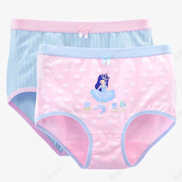 少女浅色印花内裤png免抠素材_新图网 https://ixintu.com 可爱印花图案 女内裤