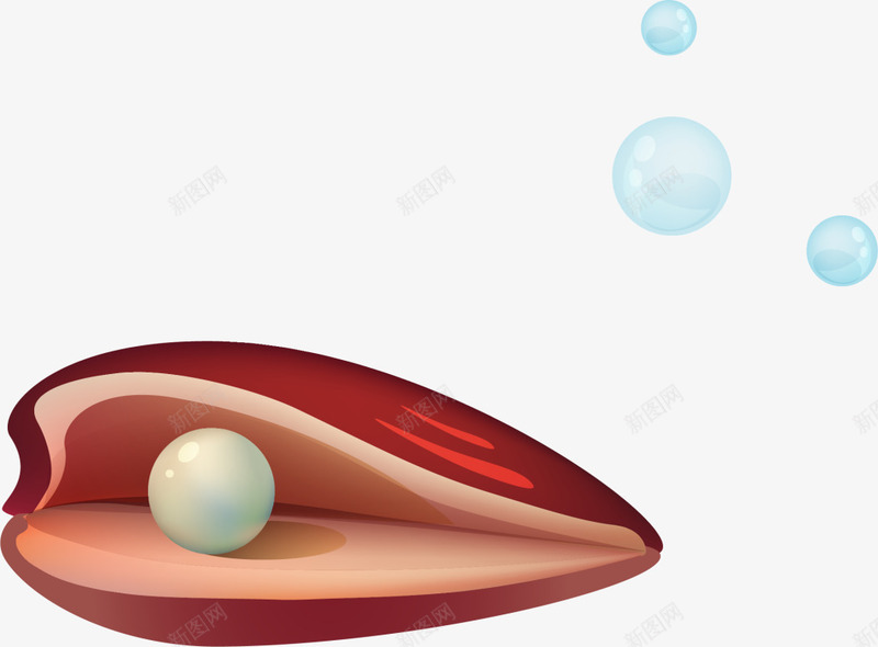 世界海洋日珍珠蚌png免抠素材_新图网 https://ixintu.com 世界海洋日 冒泡 张开的贝壳 珍珠蚌 白色珍珠 美丽珍珠