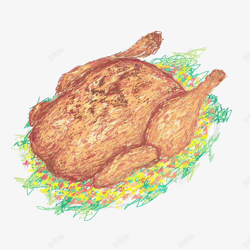 烤鸡绘画png免抠素材_新图网 https://ixintu.com 三黄鸡 传统美食 手撕鸡 摄影 烤全鸡 烤整鸡 烤箱 烤肉 烧烤 烧鸡 美味 餐饮美食 鸡肉