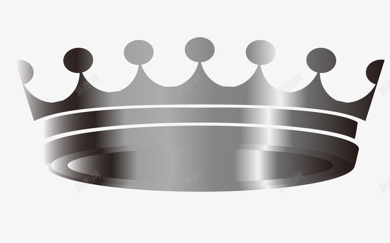 卡通银冠png免抠素材_新图网 https://ixintu.com 卡通 图案 权利 皇冠 财富 银冠 银色