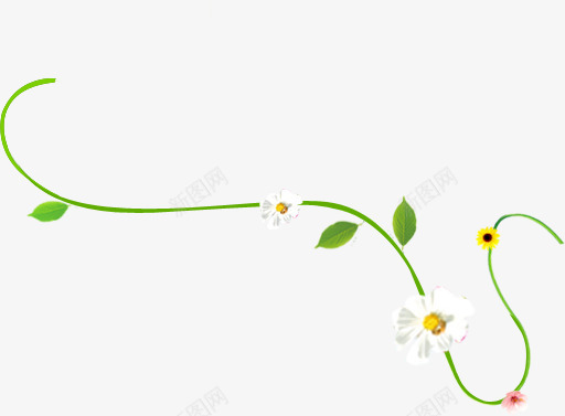 唯美春天花朵花藤png免抠素材_新图网 https://ixintu.com 春天 花朵