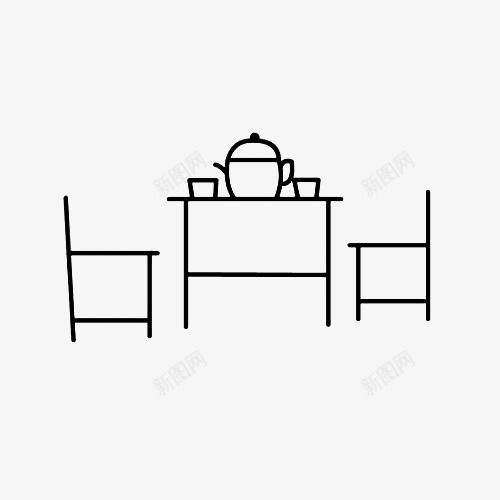 一张桌子两张椅子简笔画png免抠素材_新图网 https://ixintu.com 一张桌子 两张椅子 卡通 手绘 桌子简笔画 桌椅 简笔绘画
