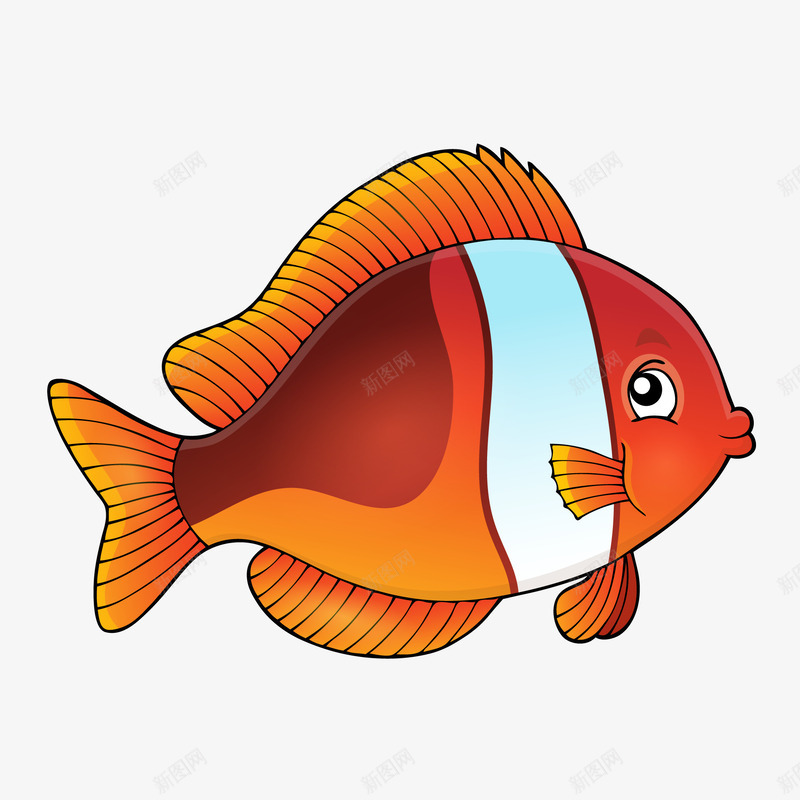 卡通手绘鱼儿png免抠素材_新图网 https://ixintu.com 动物设计 卡通 水族馆 海底 海洋 鱼儿