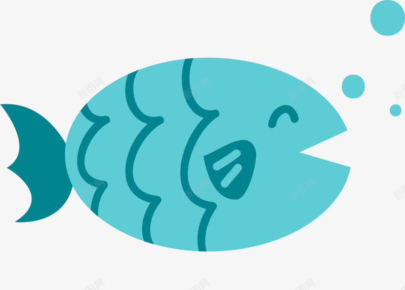 海洋生物吐泡泡的鱼png免抠素材_新图网 https://ixintu.com 吐泡泡的鱼 喜悦 开心 张嘴 海洋生物 蓝色小鱼 鱼吐出来的气泡