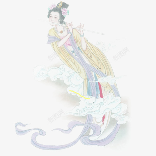 中秋节多图层嫦娥png免抠素材_新图网 https://ixintu.com 中秋 素材 节日