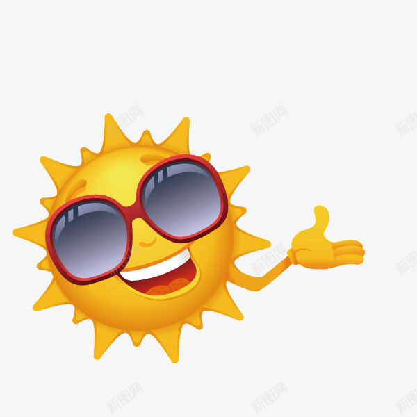 阳光太阳墨镜夏日矢量图ai免抠素材_新图网 https://ixintu.com 墨镜 夏日 太阳 阳光 矢量图