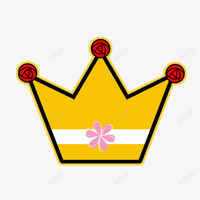 卡通皇冠图标png_新图网 https://ixintu.com 卡通 图标 皇冠