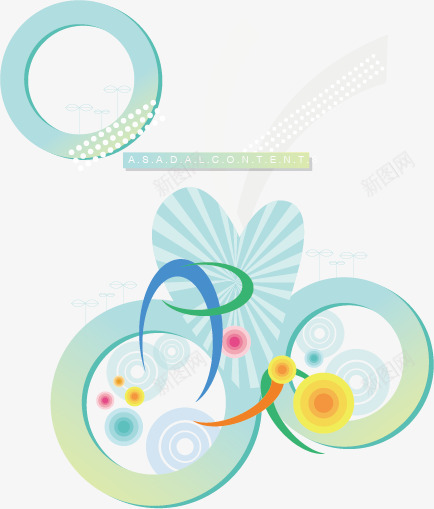 潮流时尚花立体计png免抠素材_新图网 https://ixintu.com 时尚 立体感 色彩
