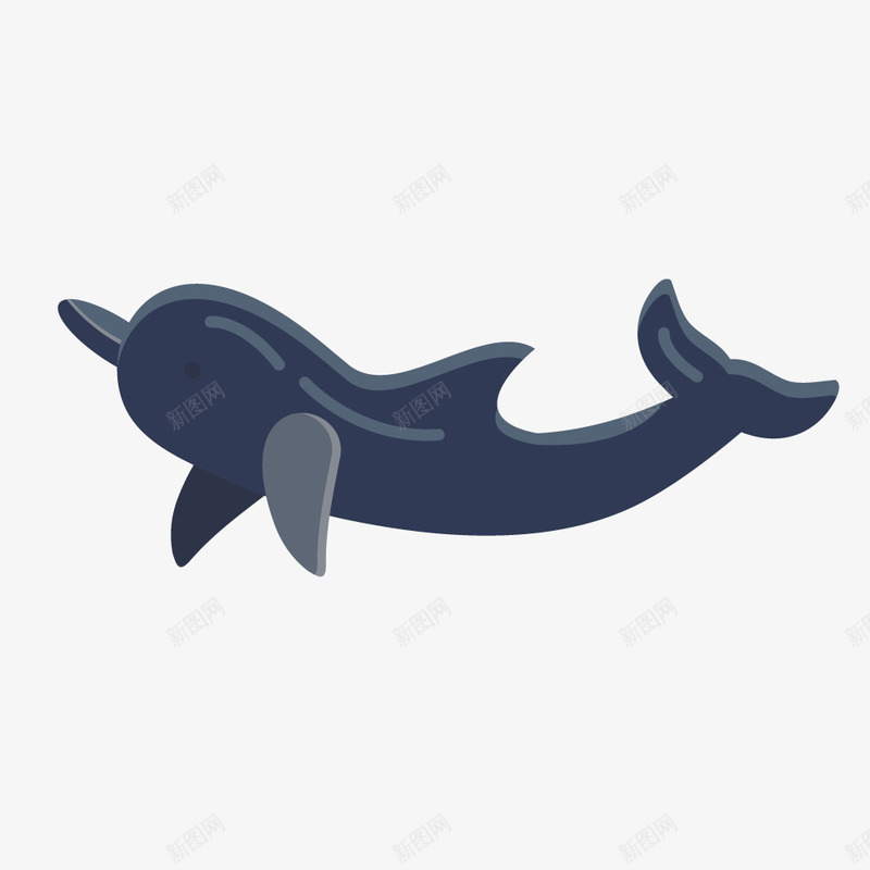 卡通海洋生物海豚矢量图ai免抠素材_新图网 https://ixintu.com 海底世界 海底背景 海洋 海洋公园 海洋动物 海洋生物海豚 海豚 美人鱼海底鱼类 矢量图