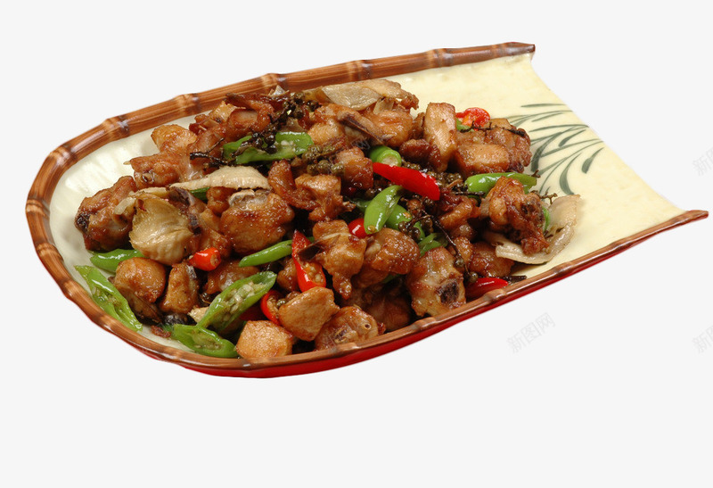 一碟特色爆炒花椒鸡png免抠素材_新图网 https://ixintu.com 口水鸡 土鸡 川菜 美食 花椒 花椒鸡 藤椒鸡 辣子 鸡 鸡肉