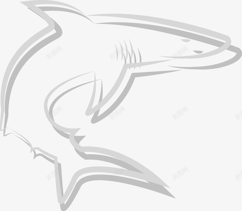白色鲸鱼剪纸png免抠素材_新图网 https://ixintu.com 剪纸 海洋生物 白色 鱼 鲸鱼