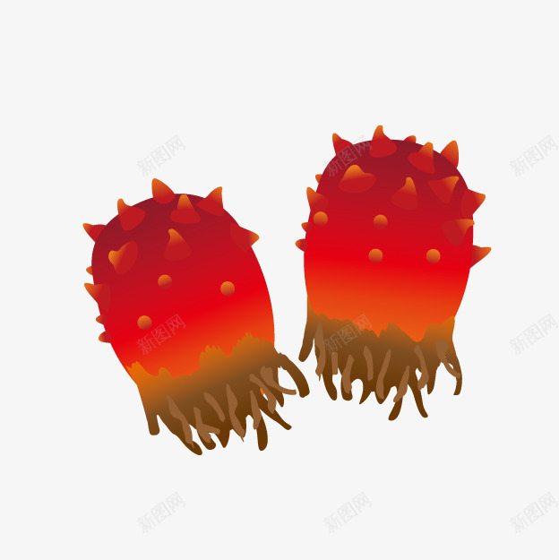 卡通红色海参png免抠素材_新图网 https://ixintu.com 卡通海参 料理食材 海洋生物 红色海参