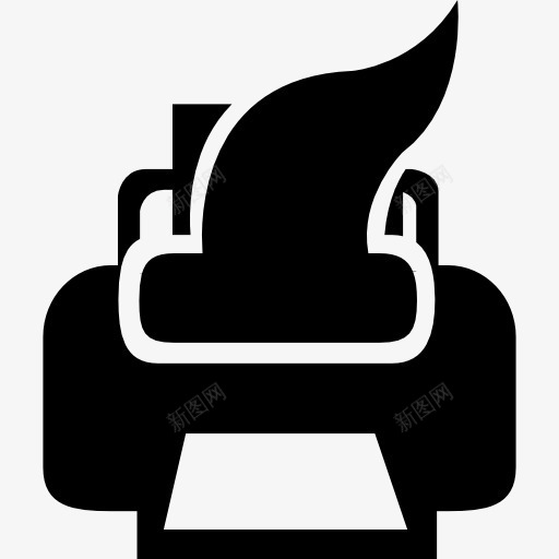 燃烧机图标png_新图网 https://ixintu.com 打印机 技术 火焰 燃烧 破碎